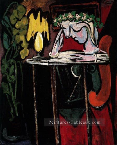 Femme ecrivant Marie Therese Walter 1934 cubiste Pablo Picasso Peintures à l'huile